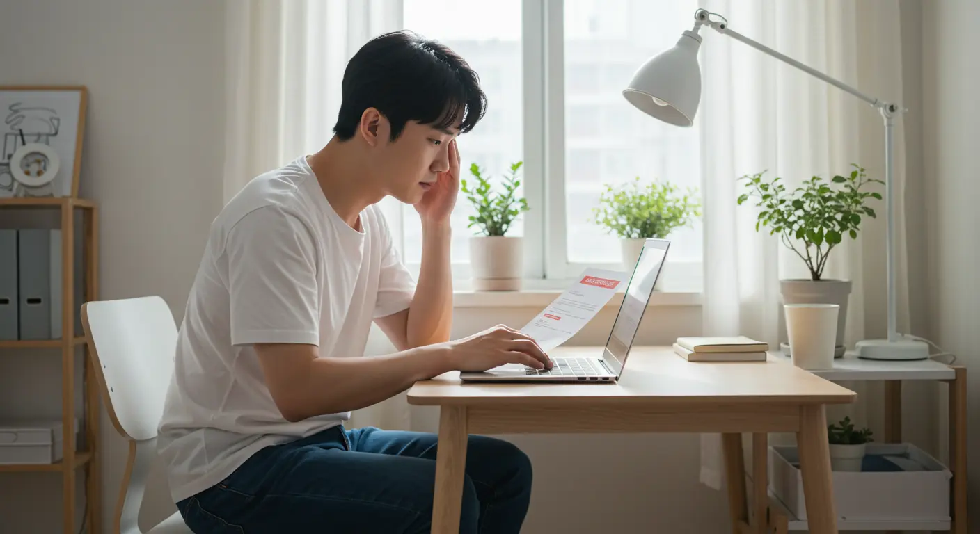 실직한 청년 이미지