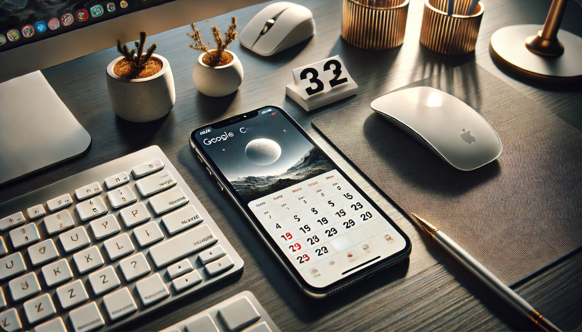 아이폰에서 구글 캘린더를 통해 음력 날짜를 보여주는 이미지