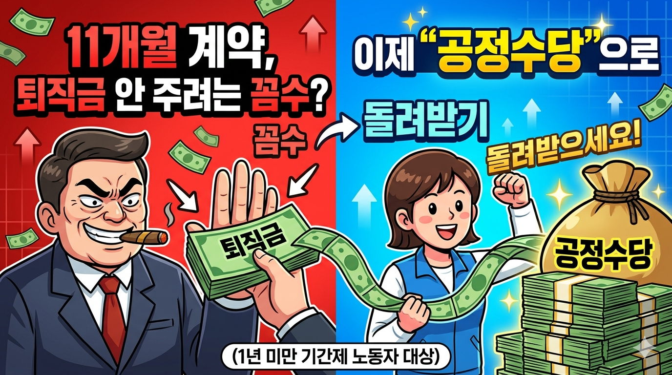 11개월 계약해도 수백만 원 받는다 &mdash; 2027년 공정수당, 단기 계약직의 판을 바꾼다