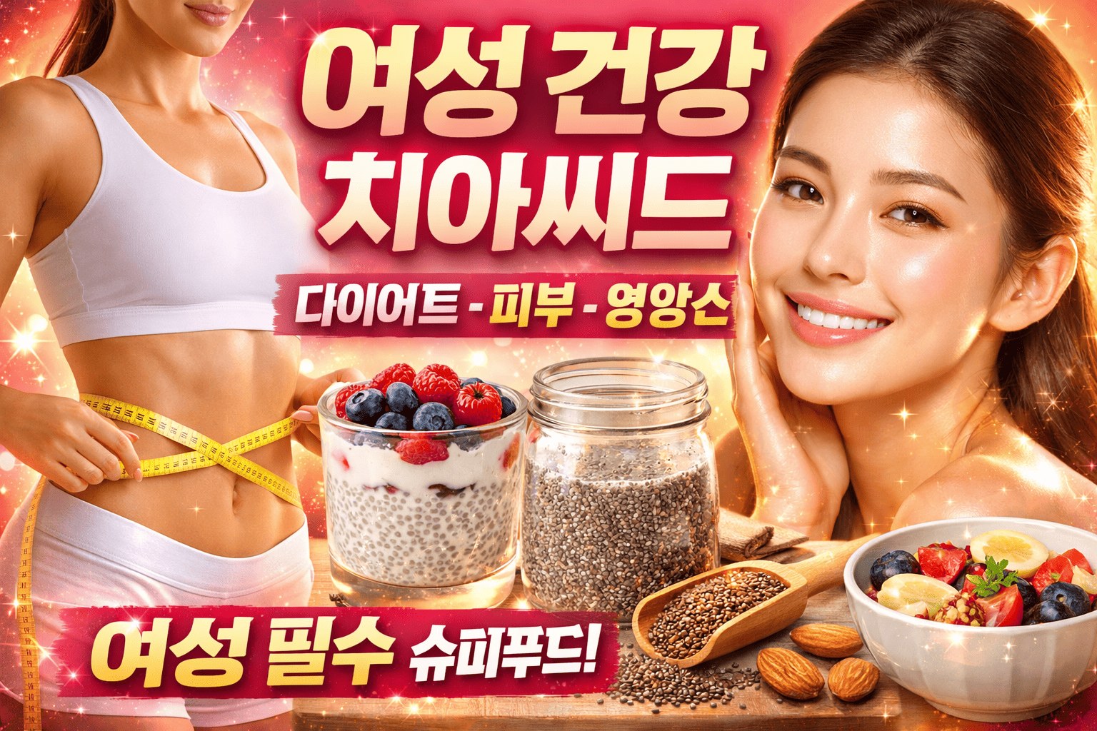 여성 건강 치아씨드 (다이어트, 피부, 영양소)