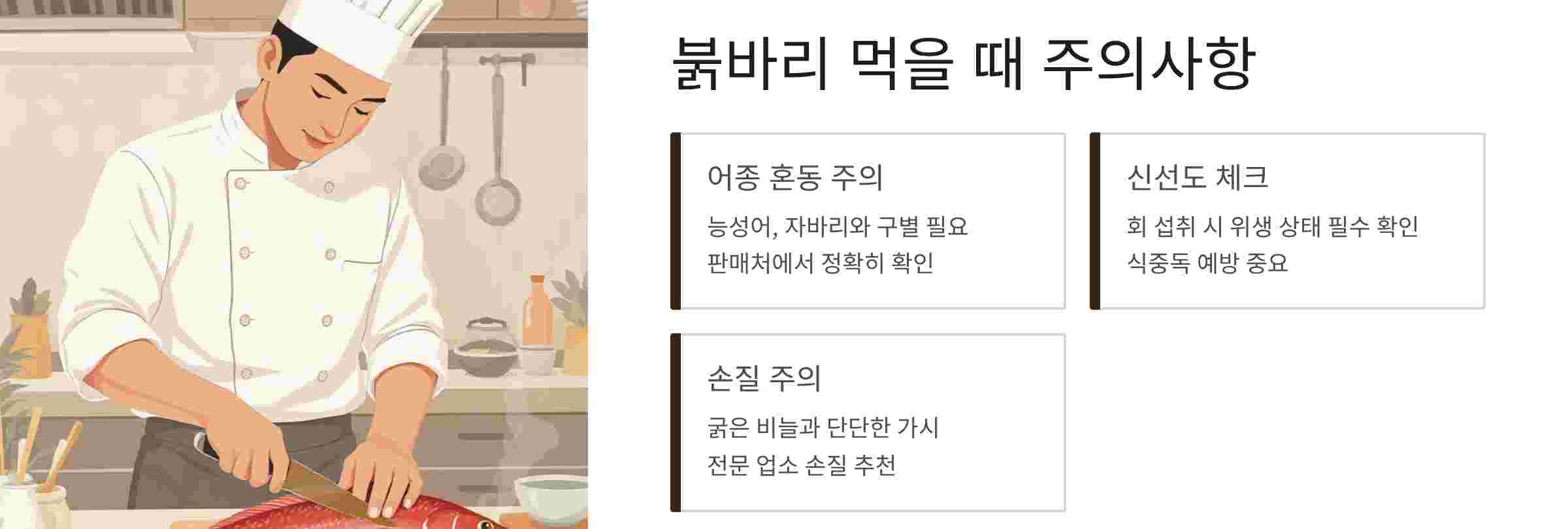 붉바리-주의사항