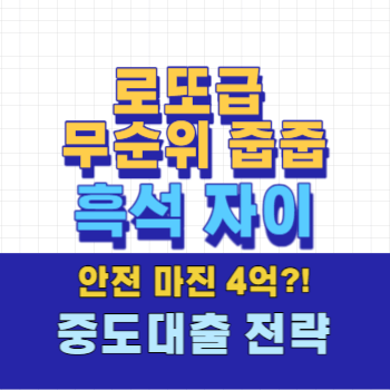 무순위 줍줍 흑석자이