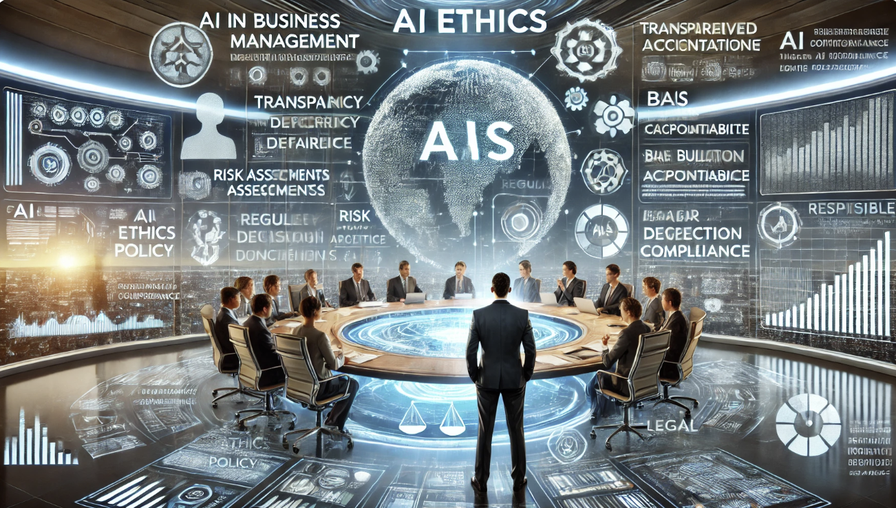 기업인을 위한 AI 윤리를 형상화한 사진