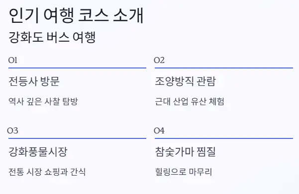 인기 여행 코스