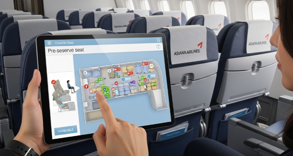 아시아나 항공 좌석 지정 방법