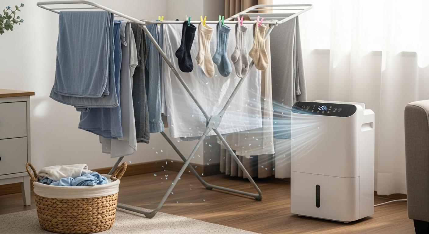 제습기로 빨래 빨리 말리는법