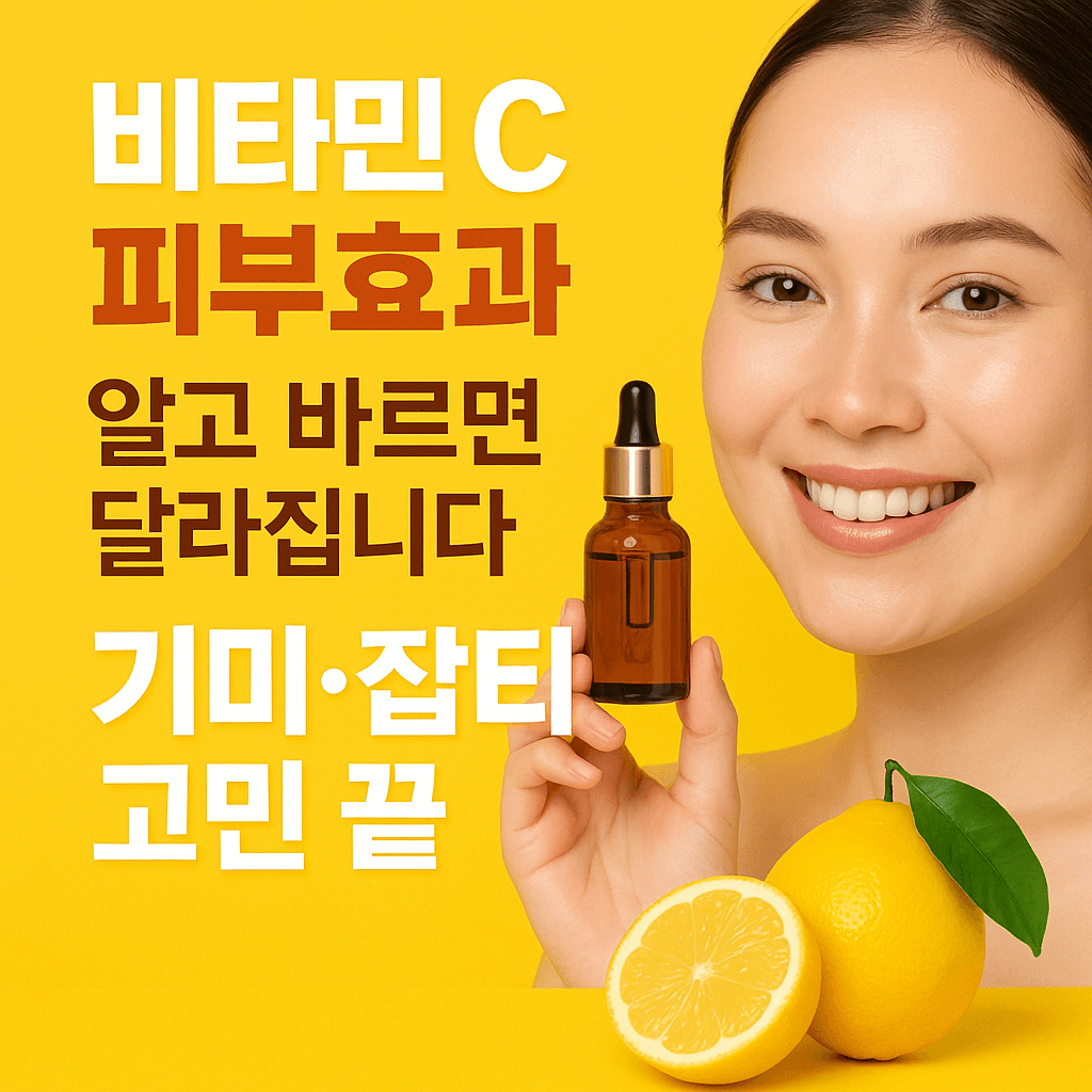 피부가 환해지는 비결? 비타민 C 피부 효과, 알고 쓰면 다르다!
