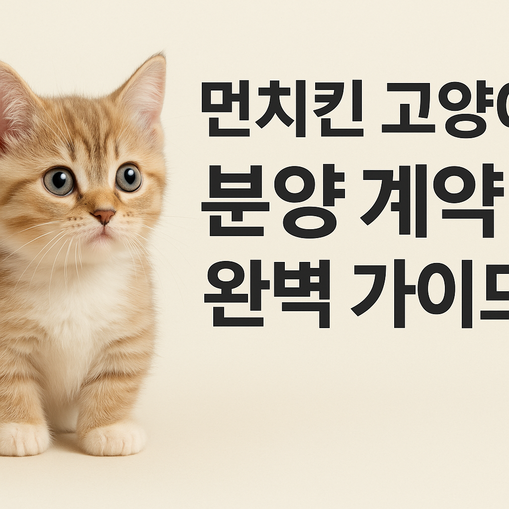 먼치킨 고양이
