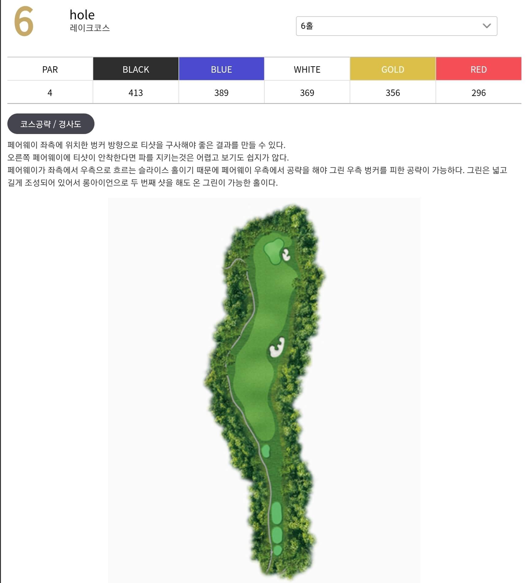 세현 컨트리클럽 레이크코스 6