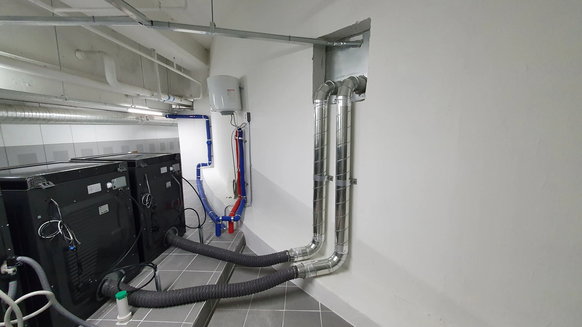 코인건조기 연통 설비 시설