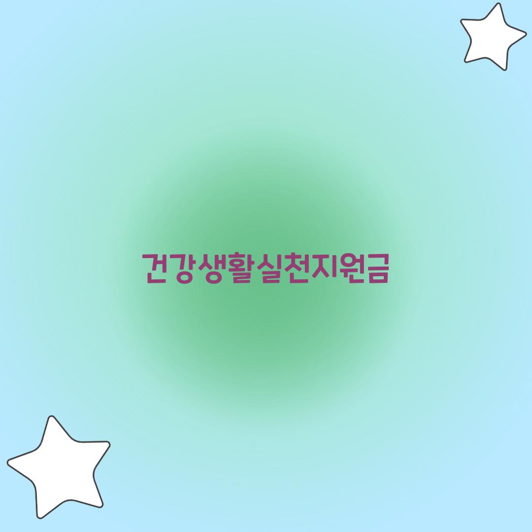건강생활실천지원금