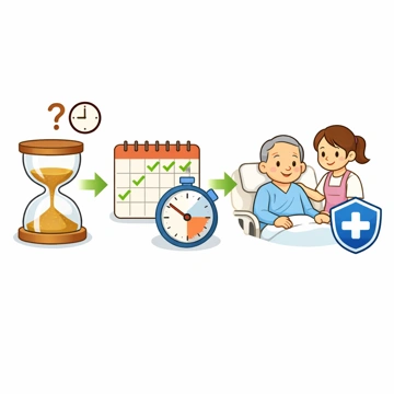 간병인보험 면책기간과 대기기간 구조 설명19