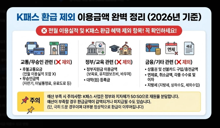 2026 K패스 신청 대상(제외, 조건, 지역)(+방법)