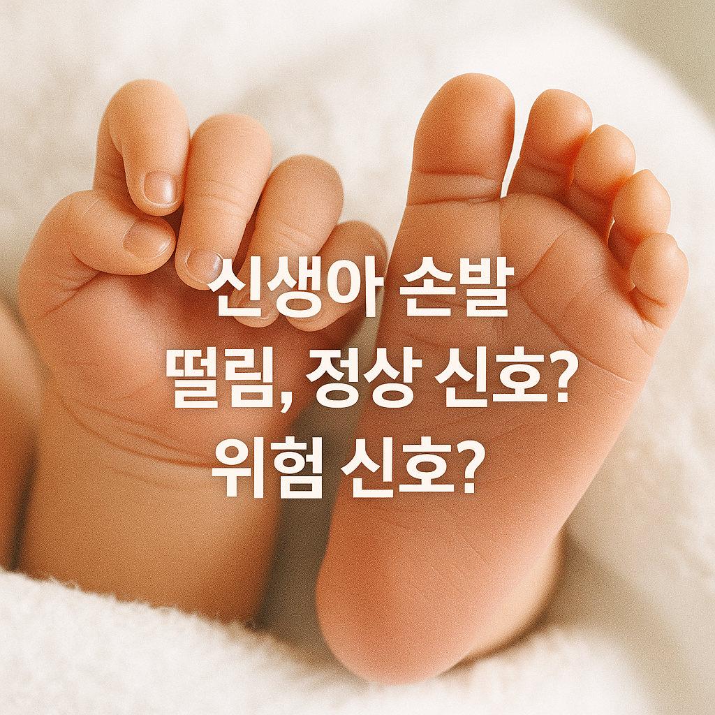 신생아 손발 떨림, 정상일까 위험 신호일까 🤚🦶