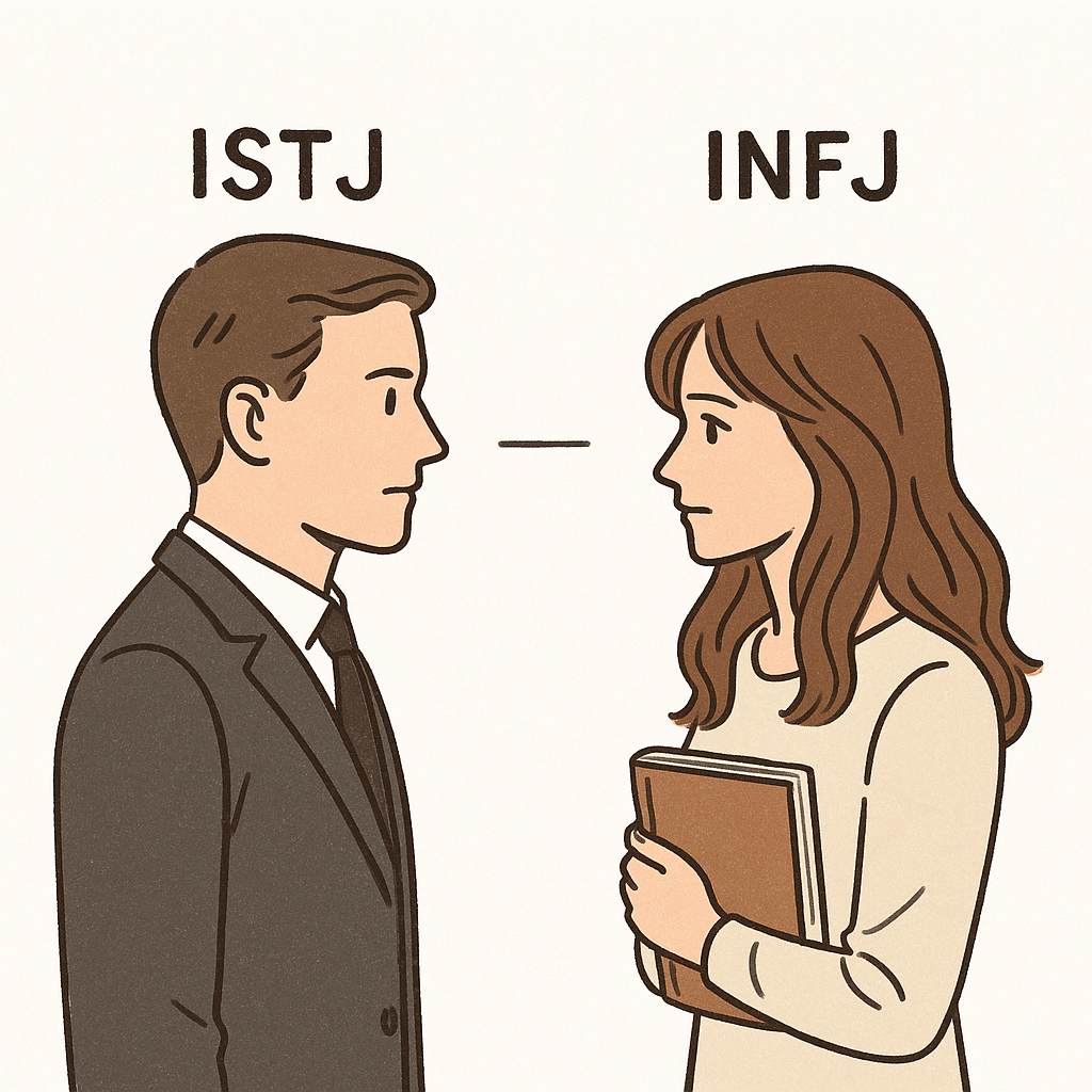 INFJ 여자가 오해하는 ISTJ 남자의 속마음, 연애 신호 해석법