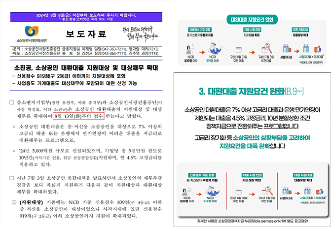 2024 소상공인 대환대출 지원대상 확대 신청방법 최대 5천만원 (+8월 13일부터)