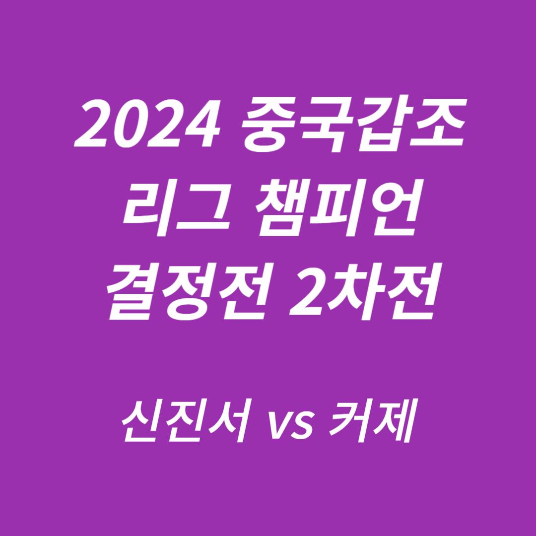 중국갑조리그 챔피언결정전 2차전