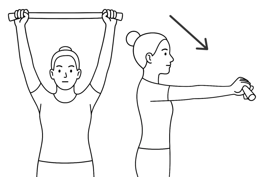 거북목 수건 운동