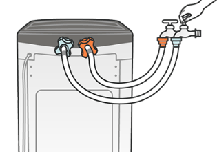 급수 호스와 수도꼭지 녹이기