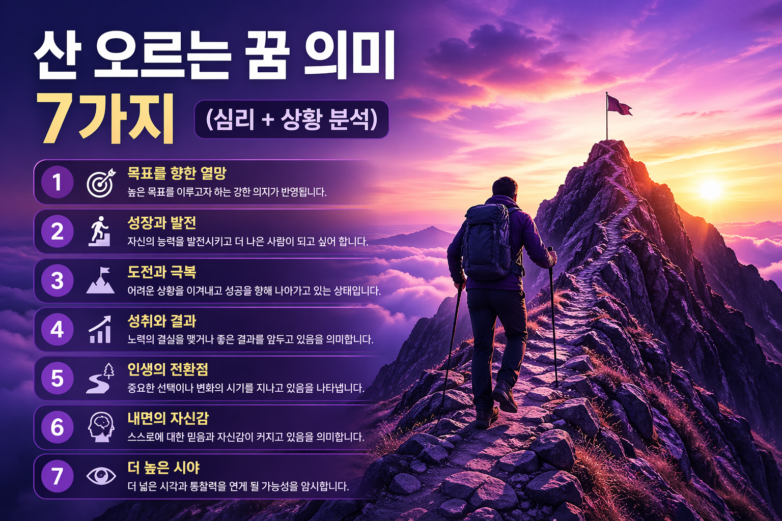 산 오르는 꿈