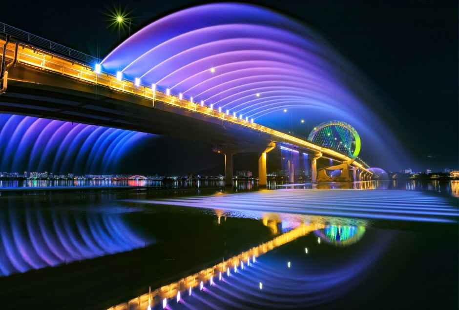 춘천대교 분수