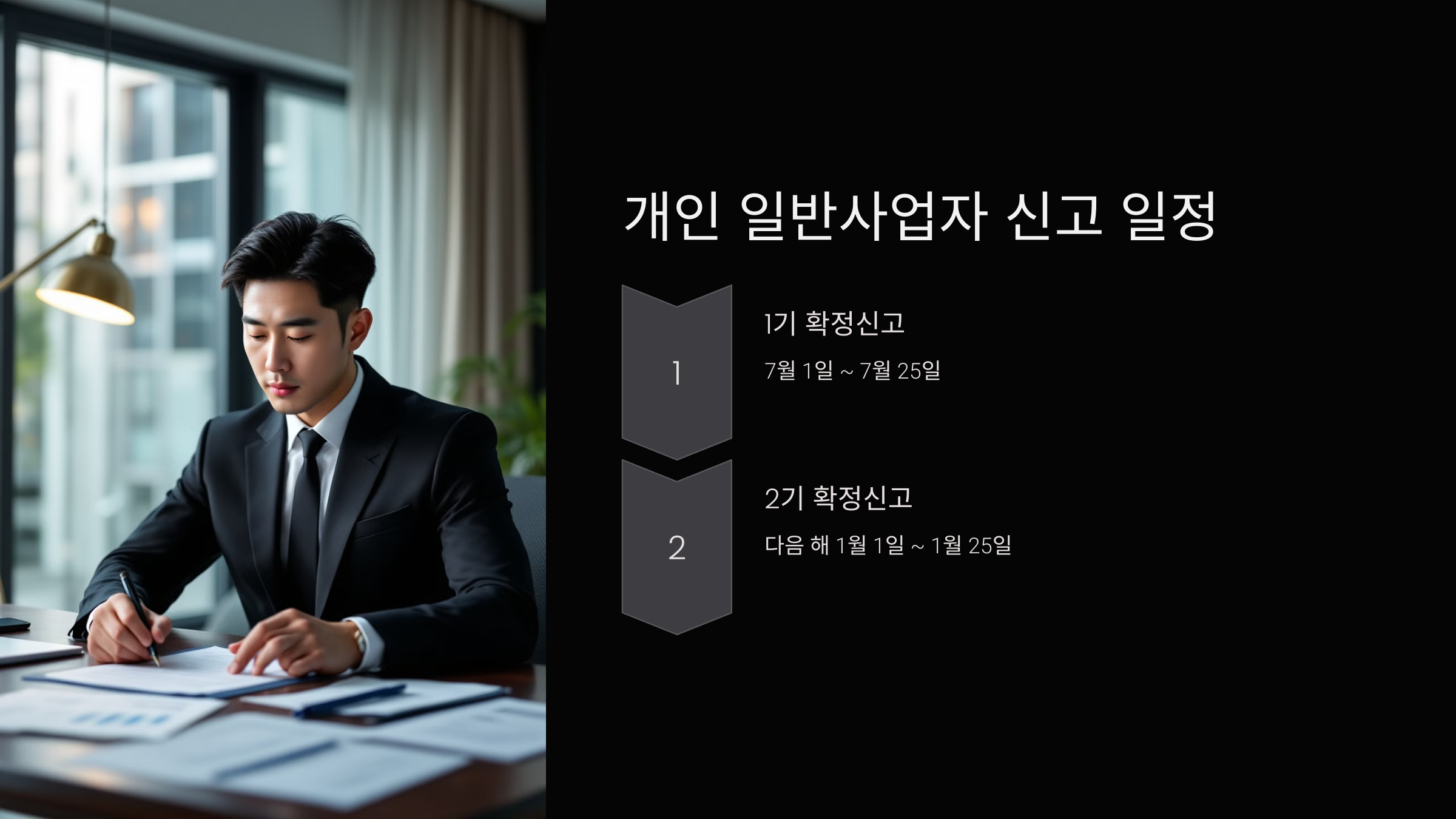 개인 일반사업자 신고 일정