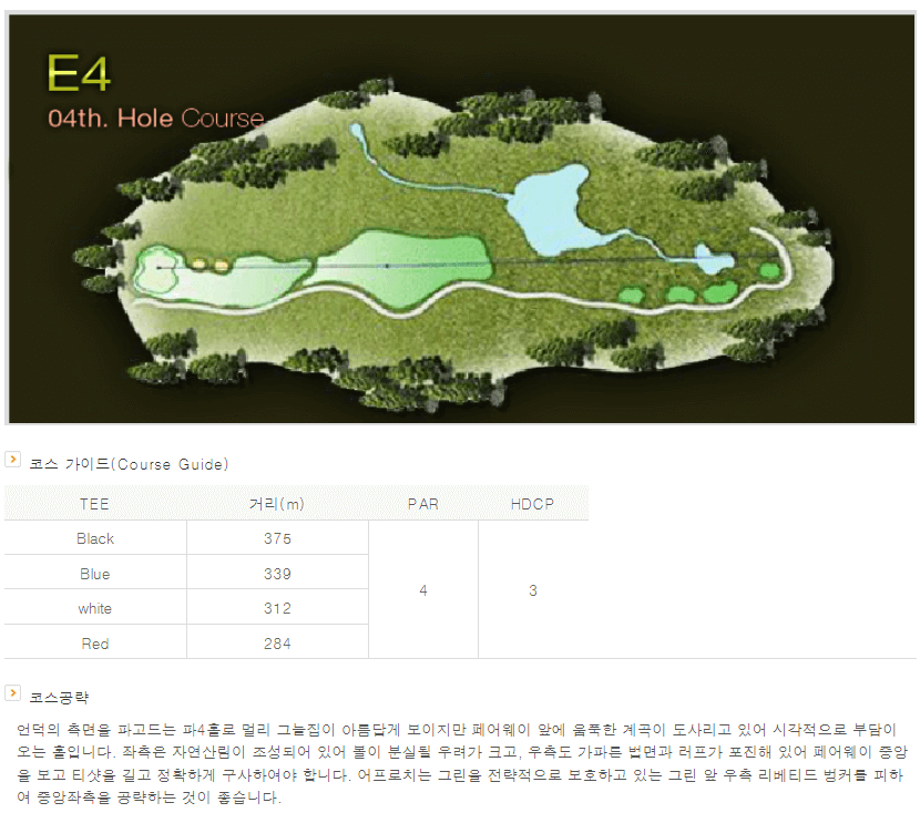 센테리움 컨트리클럽 잉글랜드코스 4