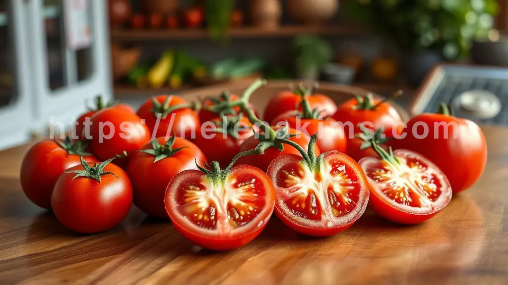 붉은빛의 동그란 생김새는 마치 사과 같기도 하고, 어떤 품종은 한입에 쏙 들어오는 귀여운 모양새의 이미지.