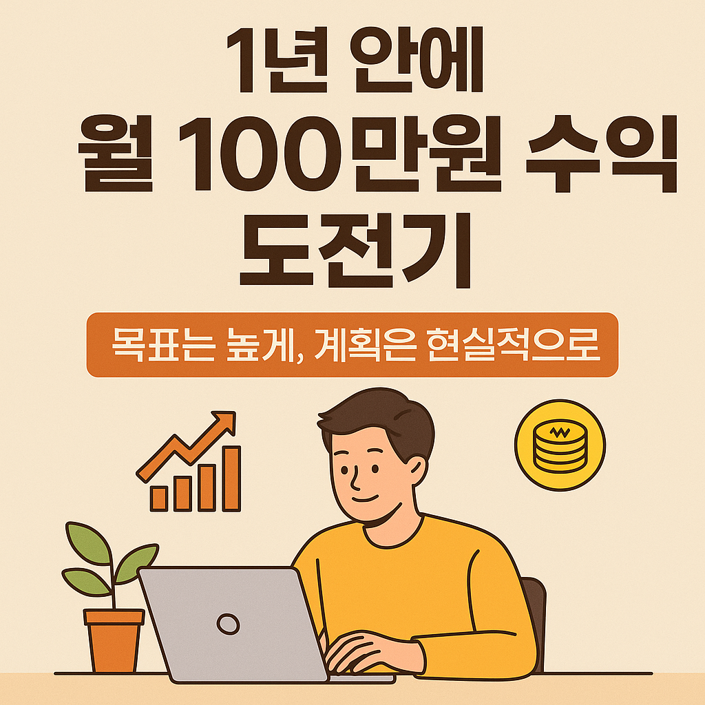 1년 안에 월 100만 원 수익 도전기
