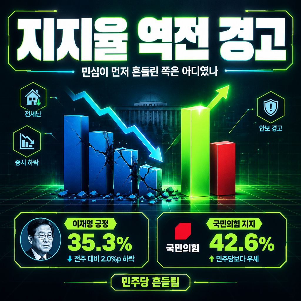 지지율 역전 경고