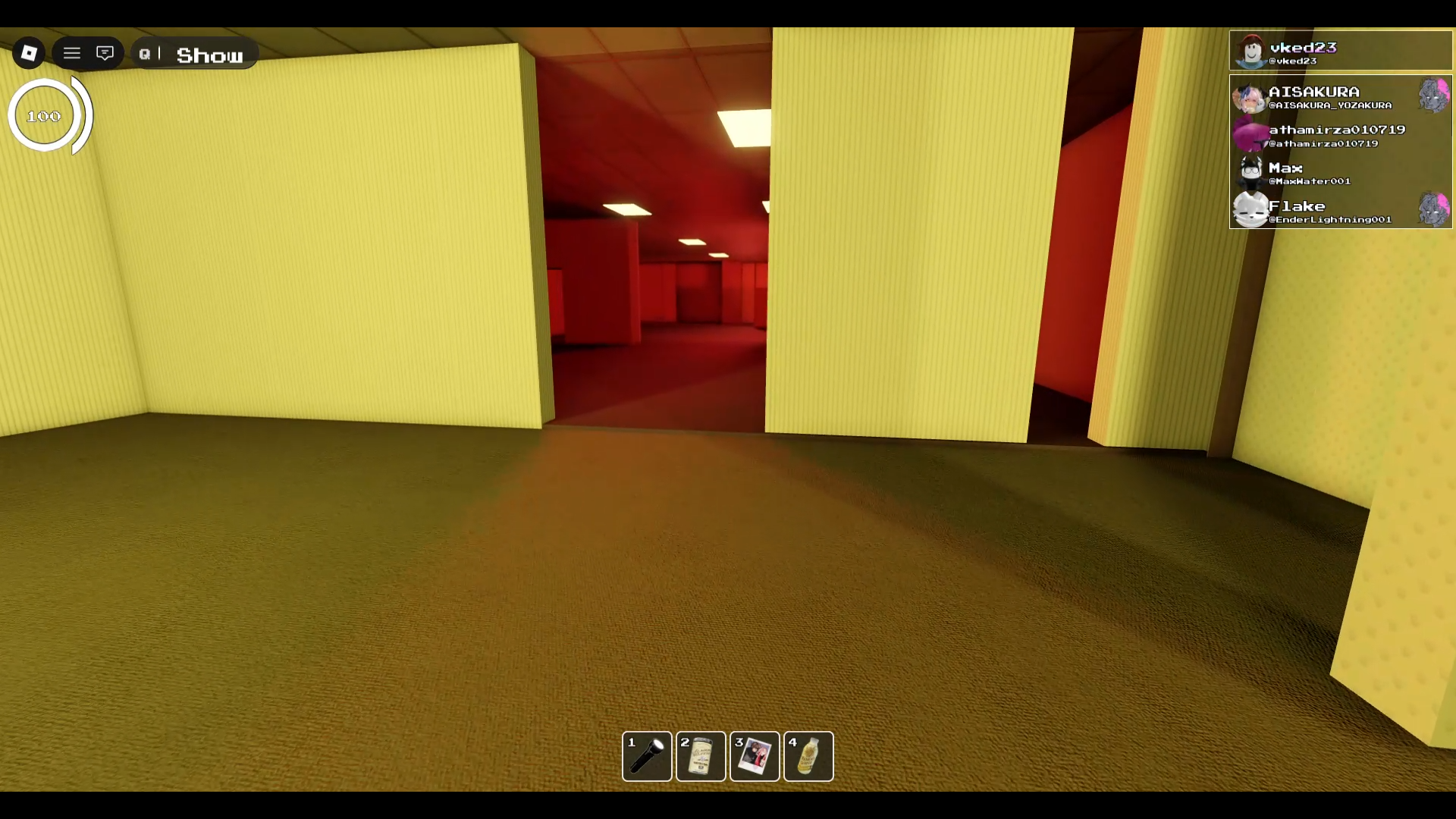 로블록스 백룸 리댁티드 레벨 0 계단 아래 붉은 방 (Roblox Backrooms Redacted Level 0 Red Room - 레벨 모아이 가는 길)