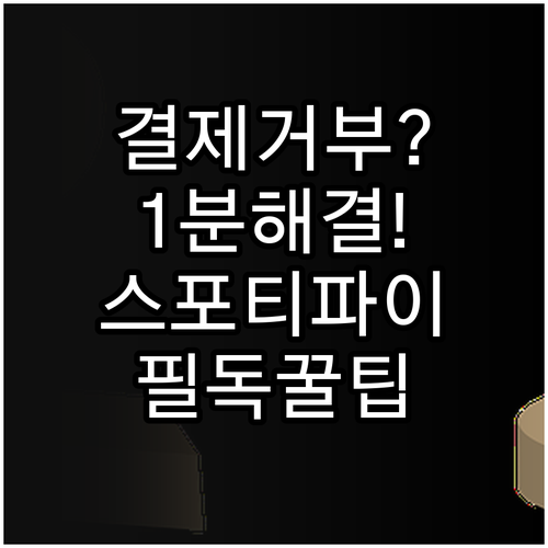 스포티파이 프리미엄 결제 수단 거부 ..