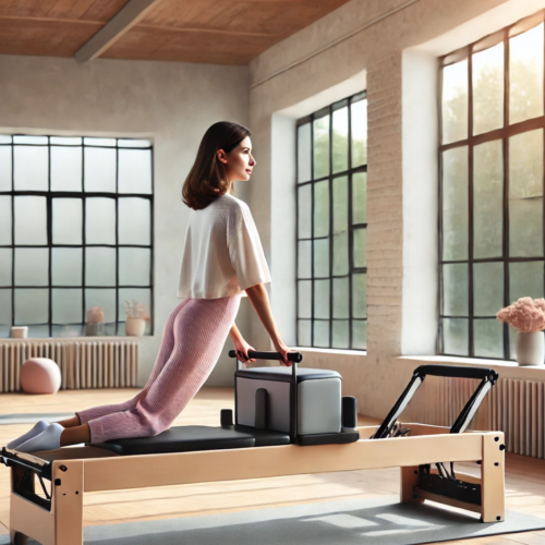 산후-필라테스-하는-여자