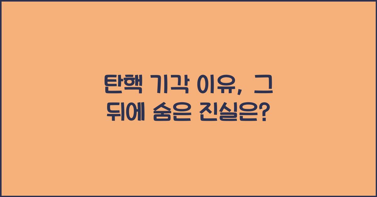 탄핵 기각 이유