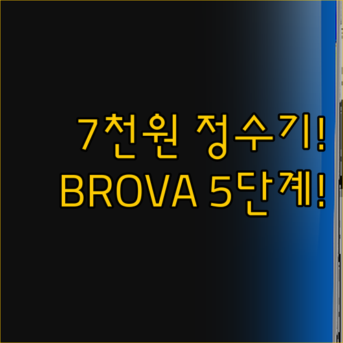 7์ฒ์๋ ์ ์๊ธฐ์ ํ BROVA 5๋จ..