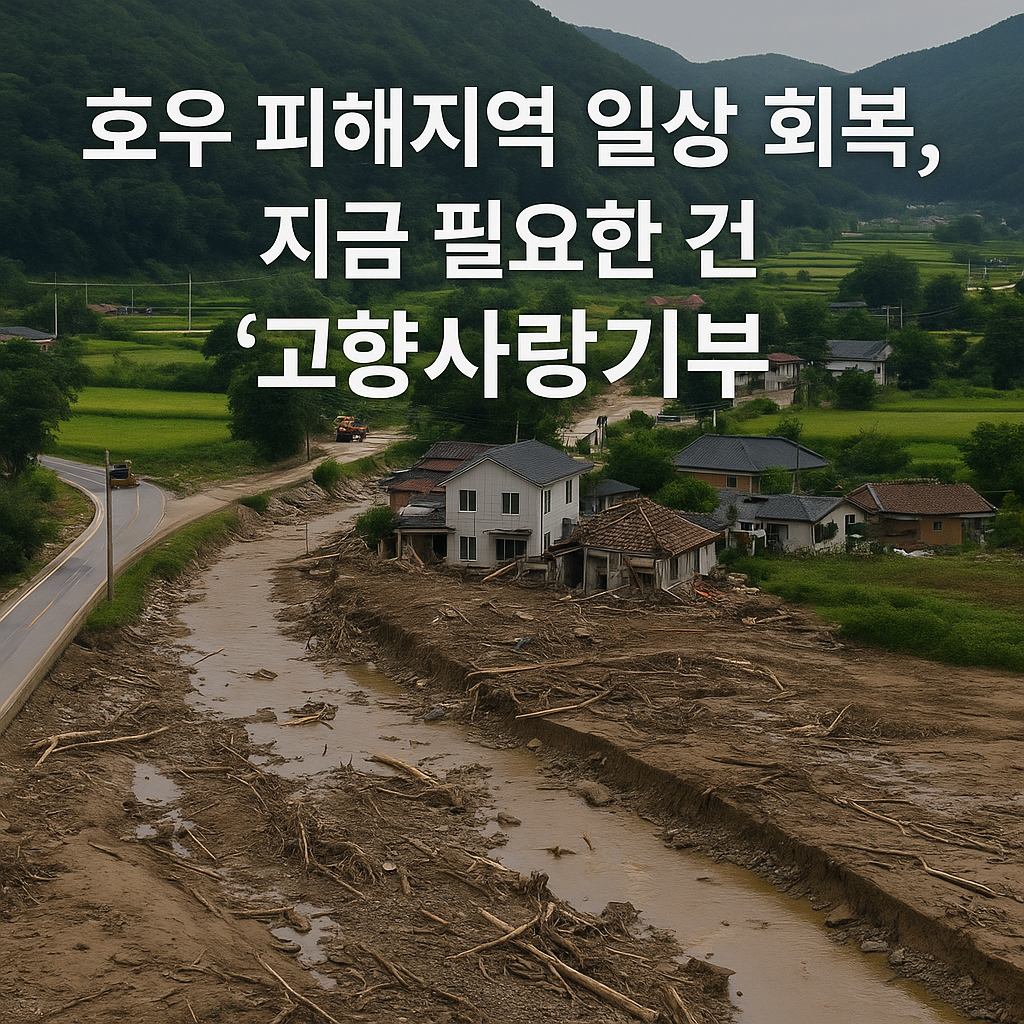 호우 피해지역 일상 회복, 지금 필요한 건 '고향사랑기부'