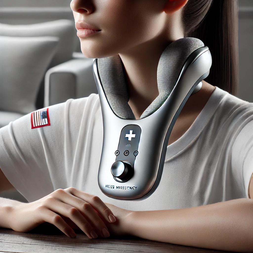 스위스 밀리터리 저주파 목 마사지기