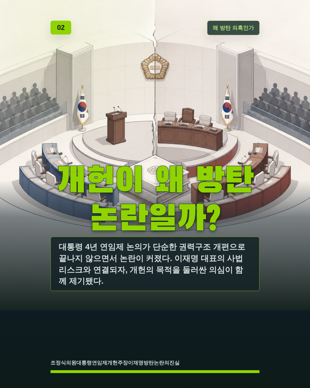 개헌이 왜 방탄 논란일까?