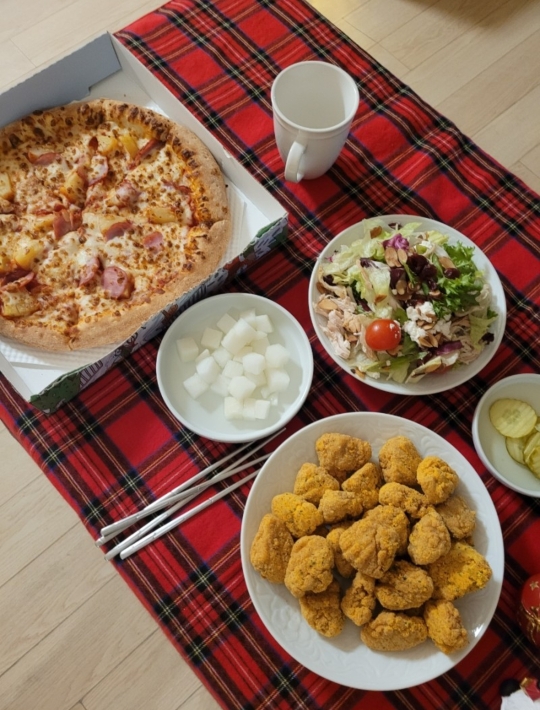 오크밸리 BHC 치킨 파파존스 피자