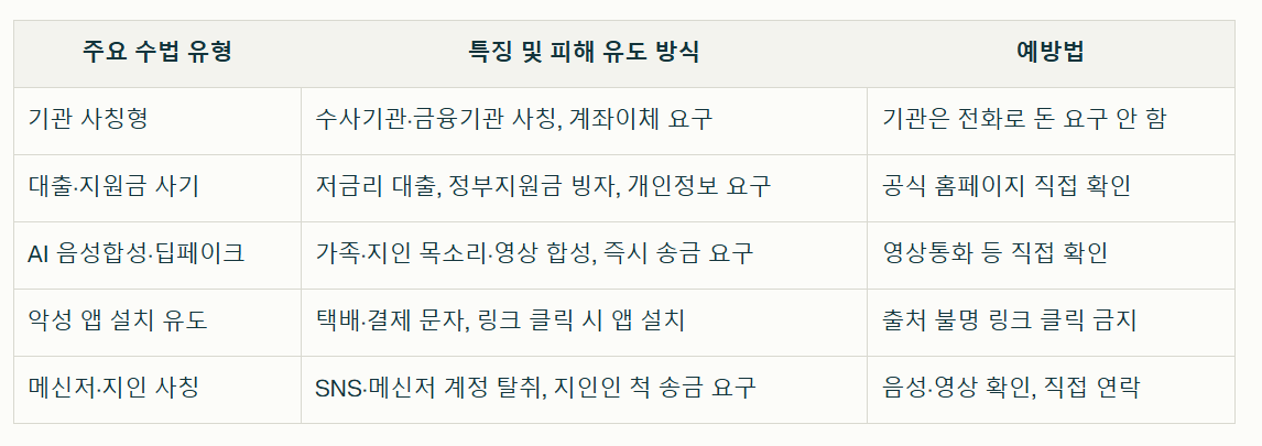 보이스피싱 신종수법 정리