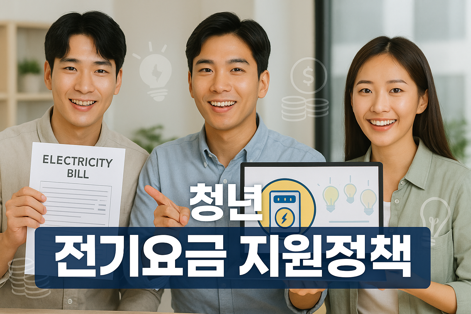 청년 전기요금 지원정책 총정리