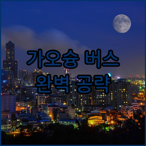 가오슝 공항 버스 예매 노하우와 접근..