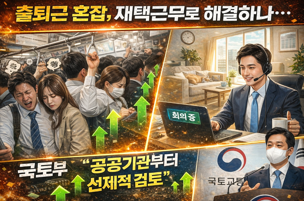 공공기관부터 선제적 검토, 재택근무로 출퇴근 지옥 탈출할 수 있을까?