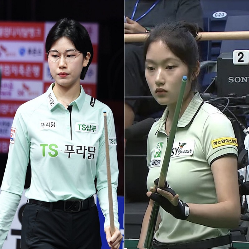 하나카드 LPBA 챔피언십 8강 대진표 - 이미래(좌) 한지은(우)