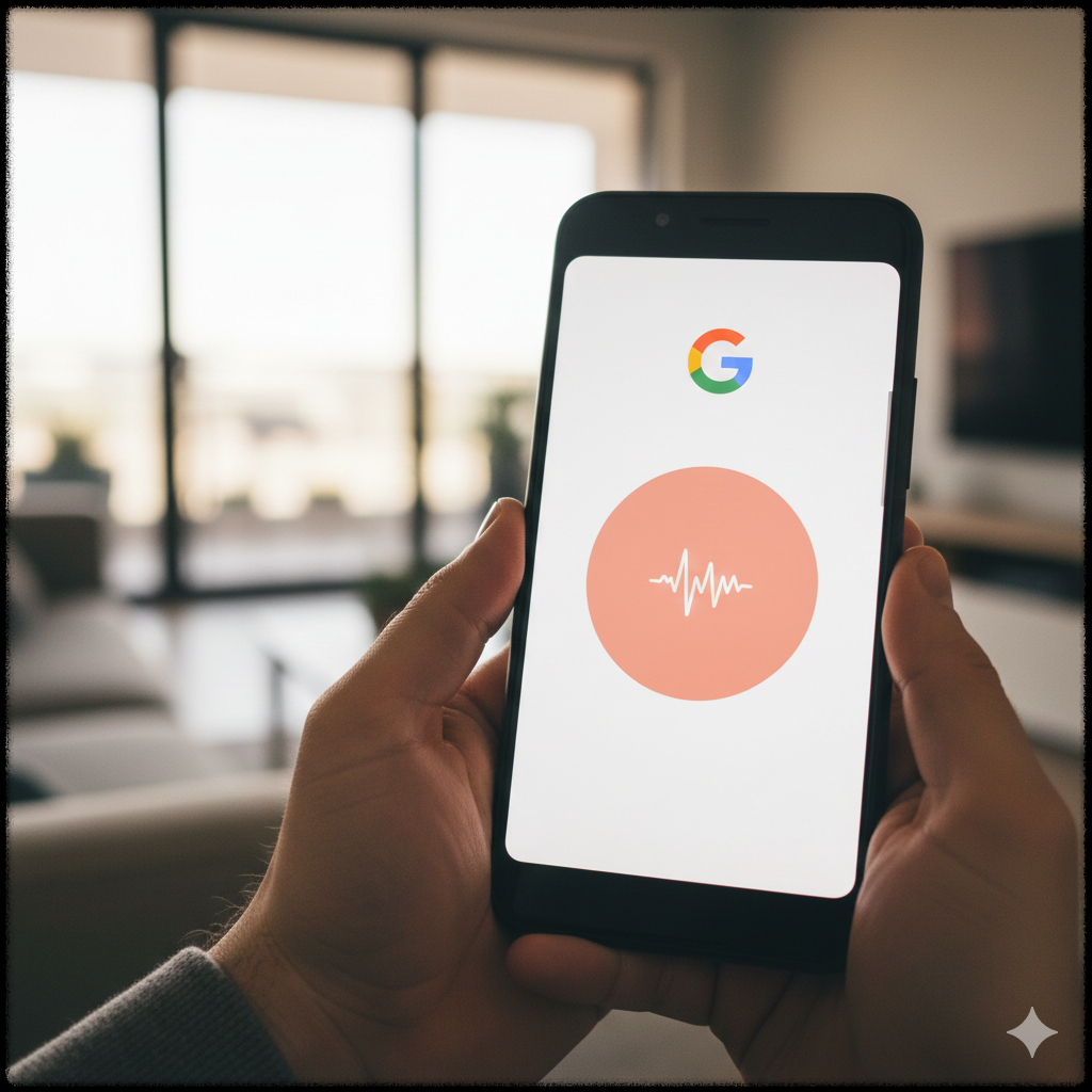 구글 어시스턴트가 응답하지 않는 스마트폰 화면