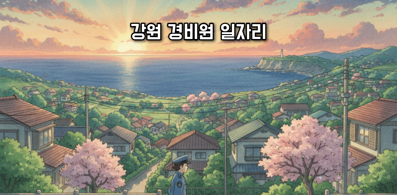 강원 경비원 일자리