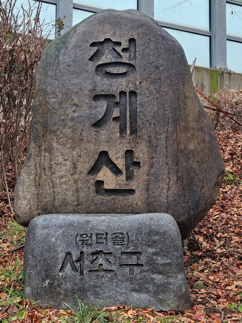 청계산 하산길 전경과 숲 풍경