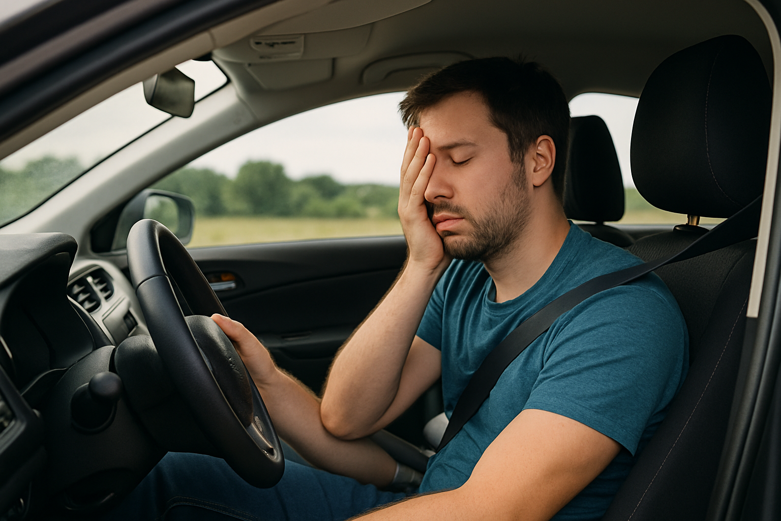 졸음 운전 관련 사진