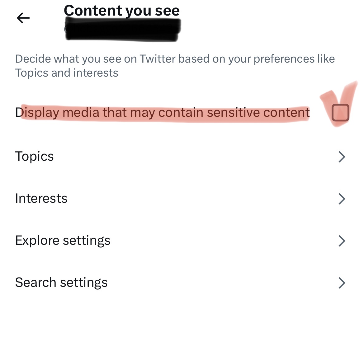 트위터 민감한 콘텐츠 해제 방법