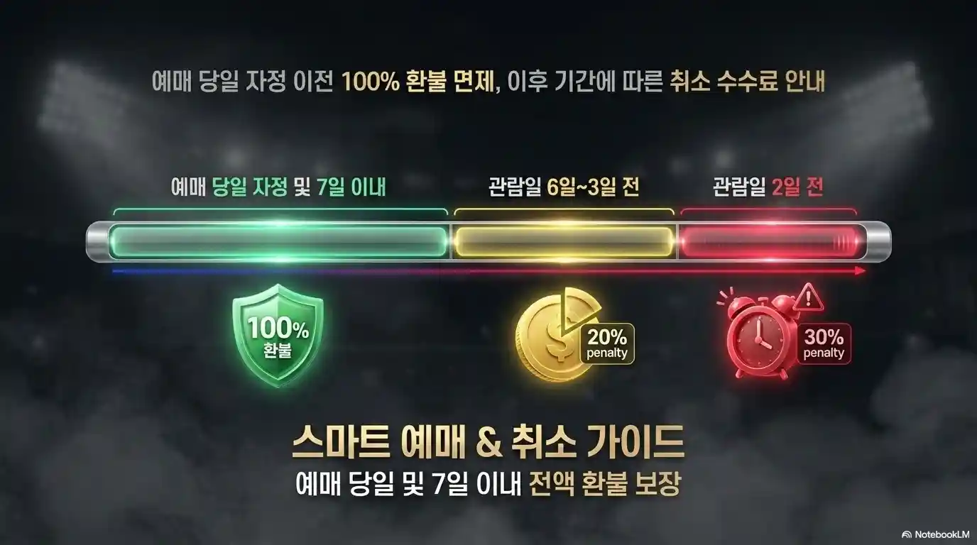 티켓 예매 환불 규정